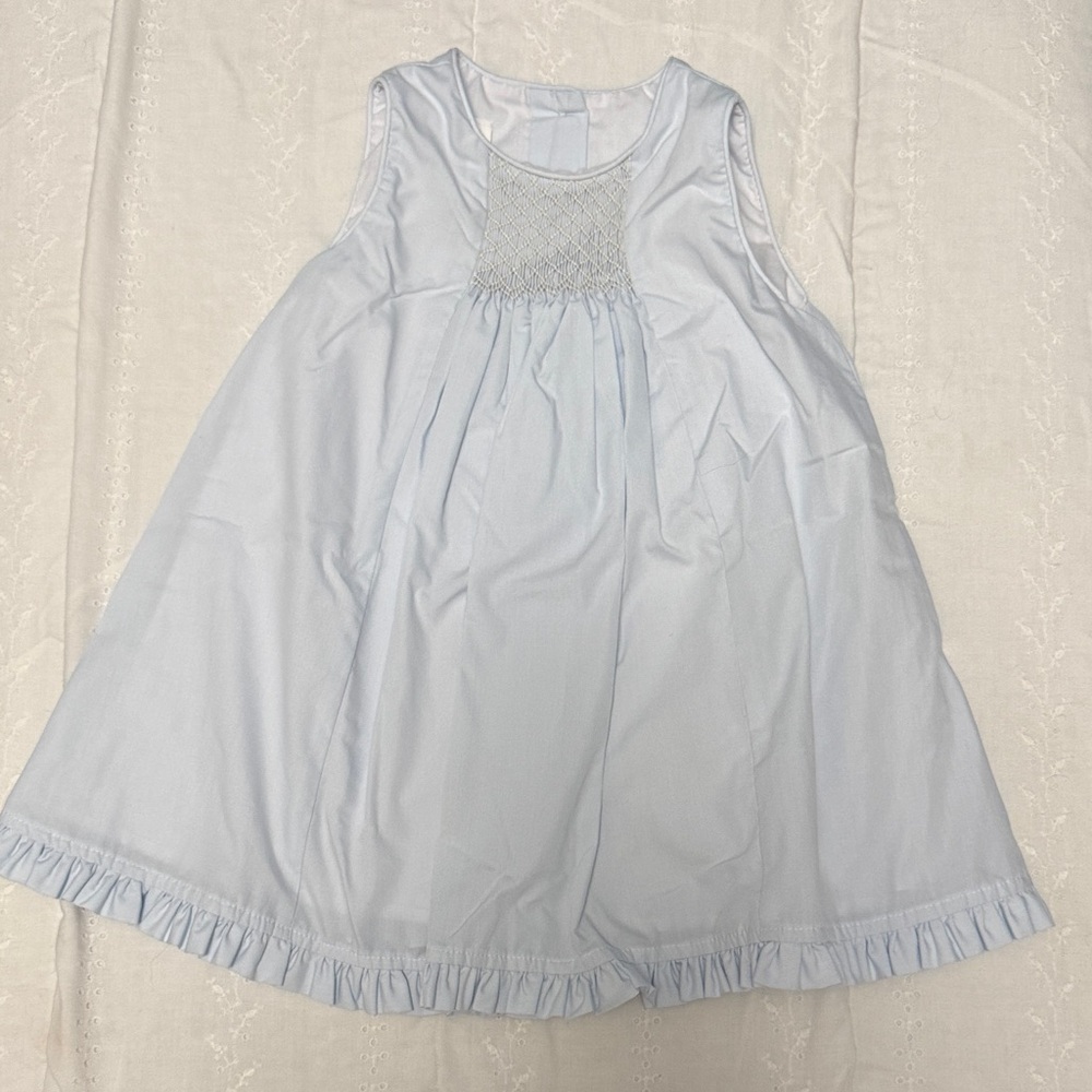 Light Blue Smocked Dress Dress